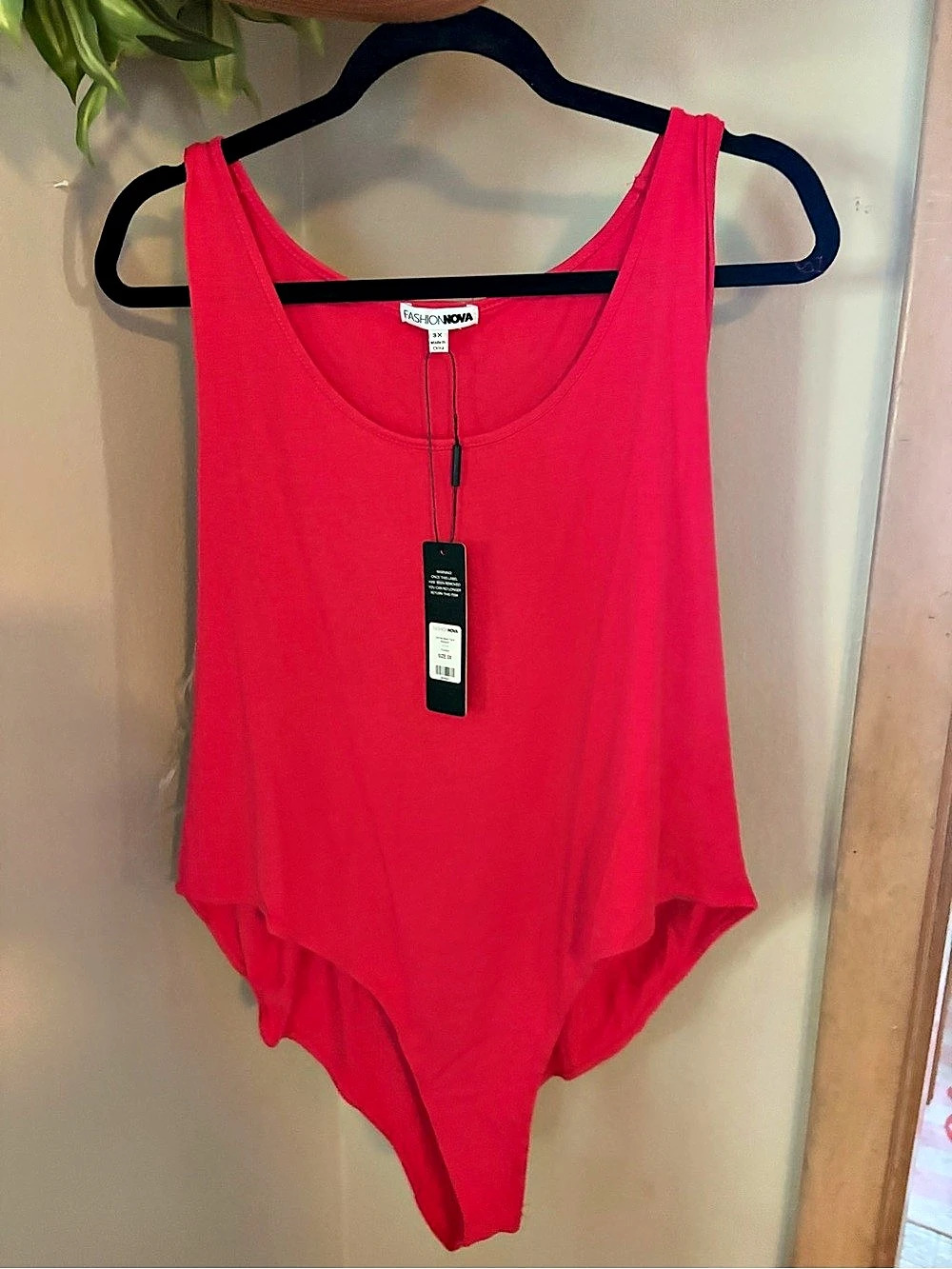 Fashion Nova Pink Bodysuit Size 3xl NWT